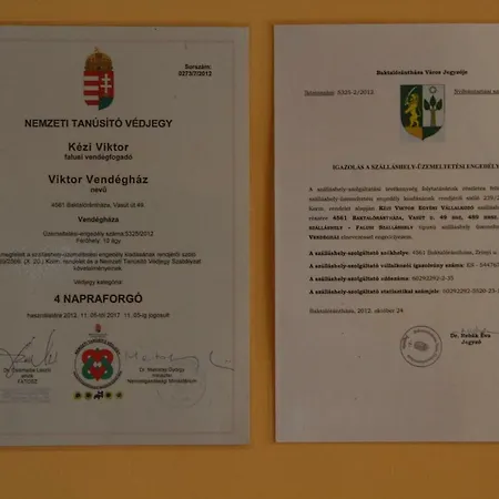 Vendégház Viktor és Baktalórántháza